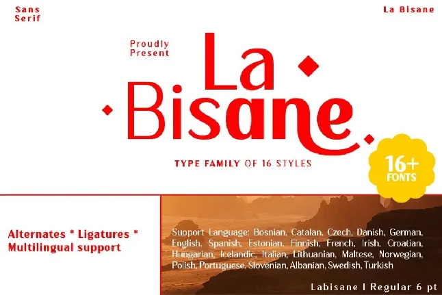 La Bisane font