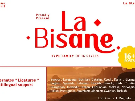 La Bisane font