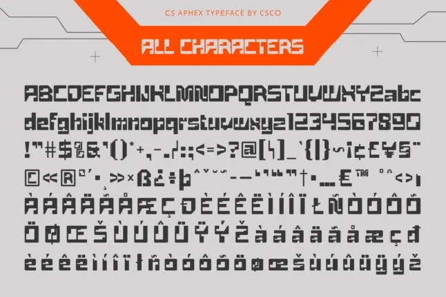 CS Aphex font