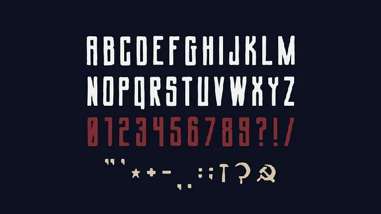 Soviet League Typeface font