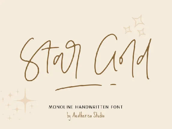 Star Gold font