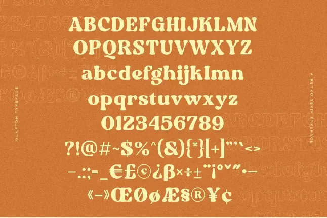 GlaftonDemo font