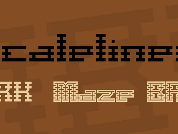 Scalelines font