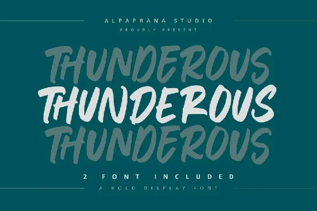 Thunderous font