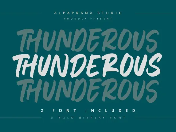 Thunderous font