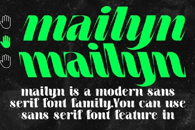 Mailyn Display font