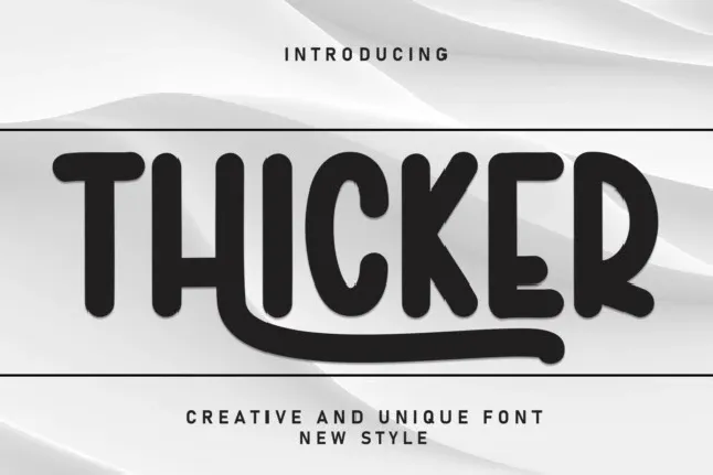 Thicker Display font