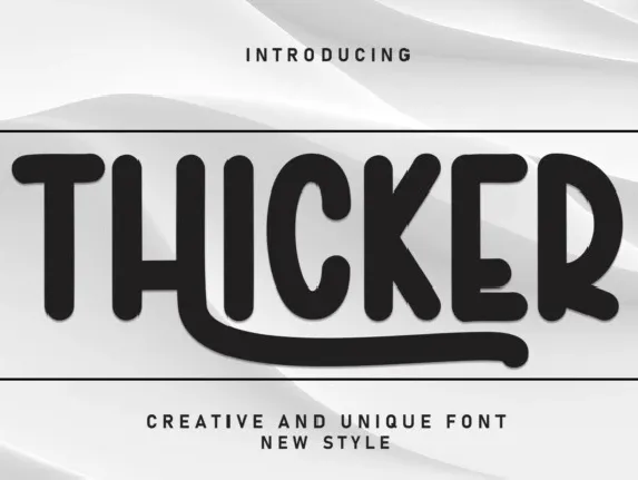 Thicker Display font