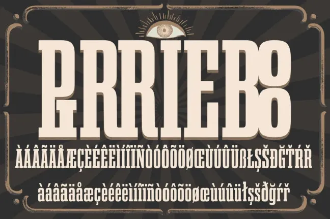 Pirrieboo font