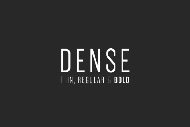 Dense Free font