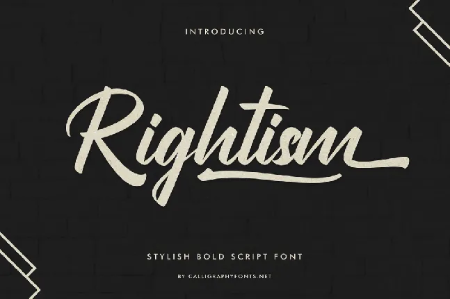 Rightism Demo font