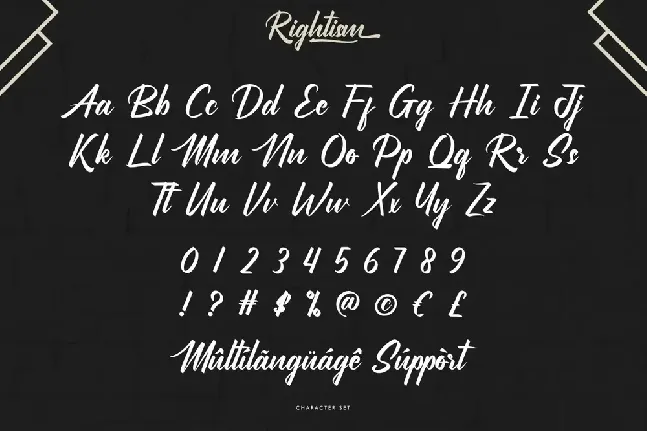 Rightism Demo font