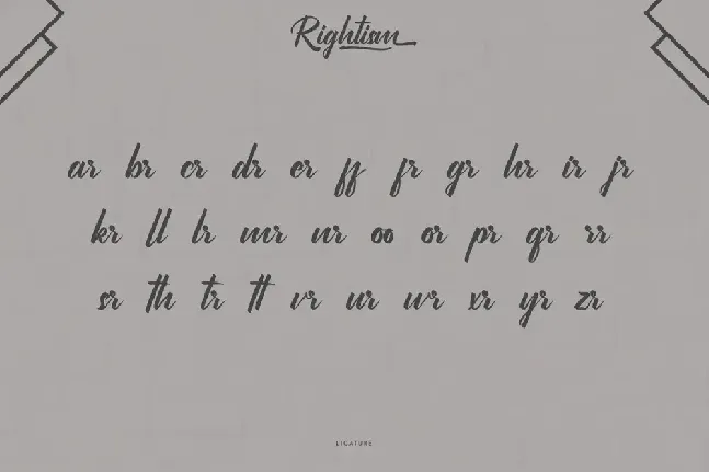 Rightism Demo font