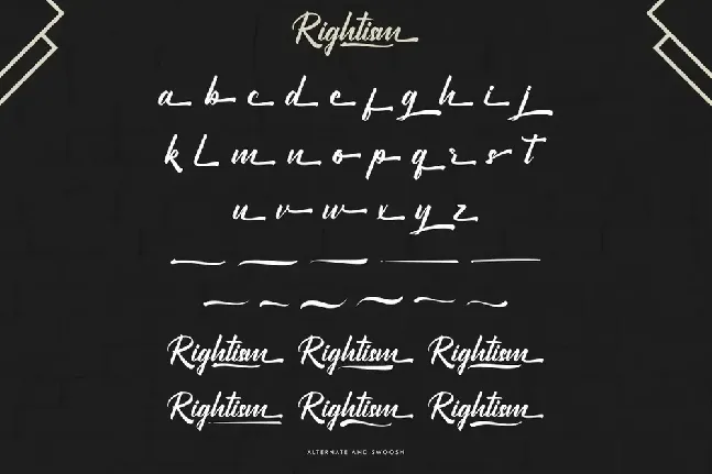 Rightism Demo font