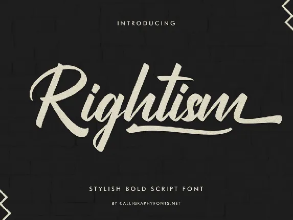 Rightism Demo font