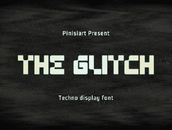 THE-GLITCH font