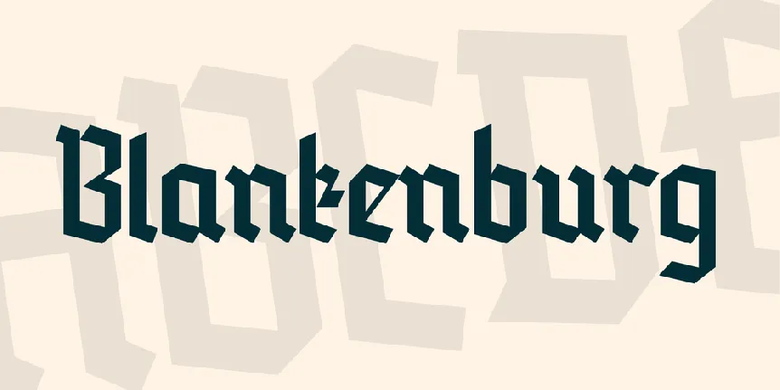 Blankenburg font