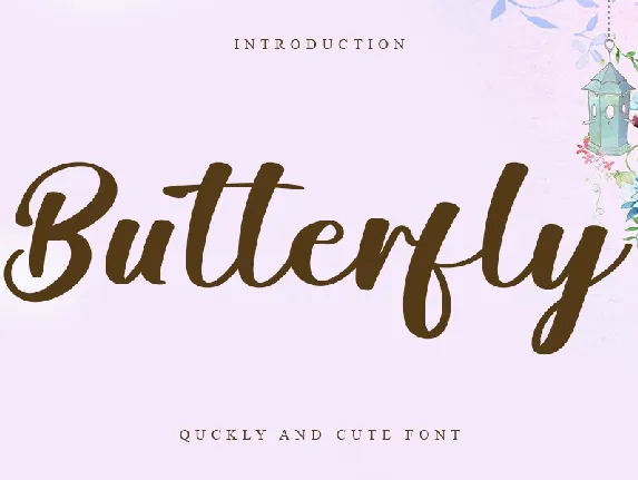 Butterfly Typeface font