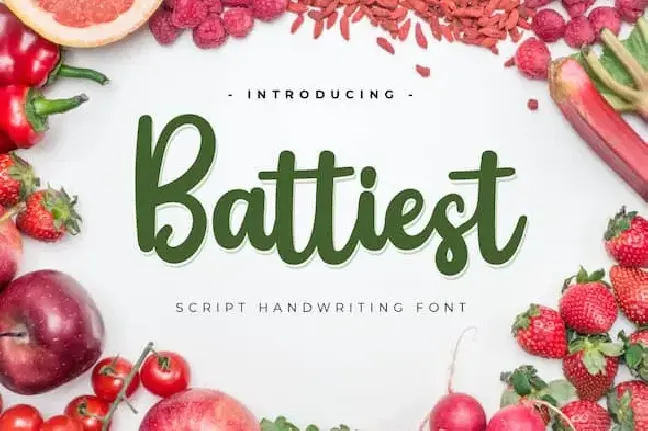 Battiest Script font