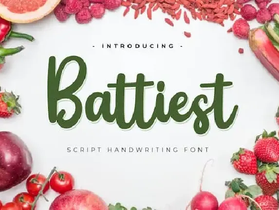 Battiest Script font