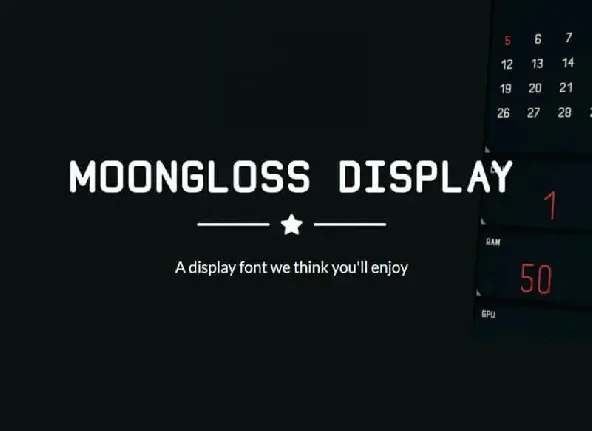 Moongloss Sans Family font