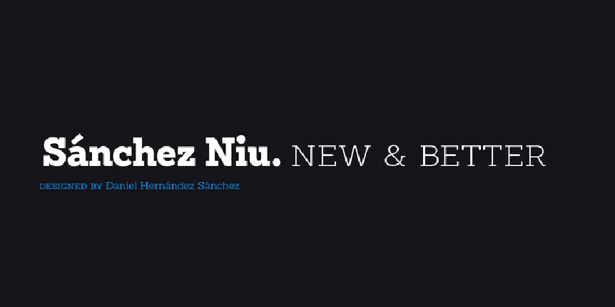 SÃ·nchez Niu Family font