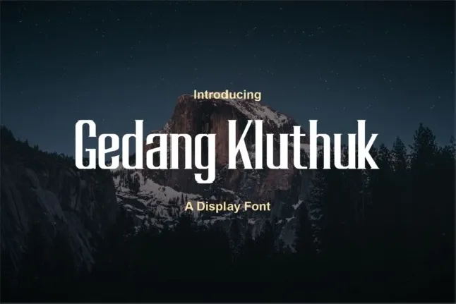 Gedang font