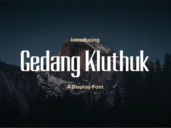 Gedang font