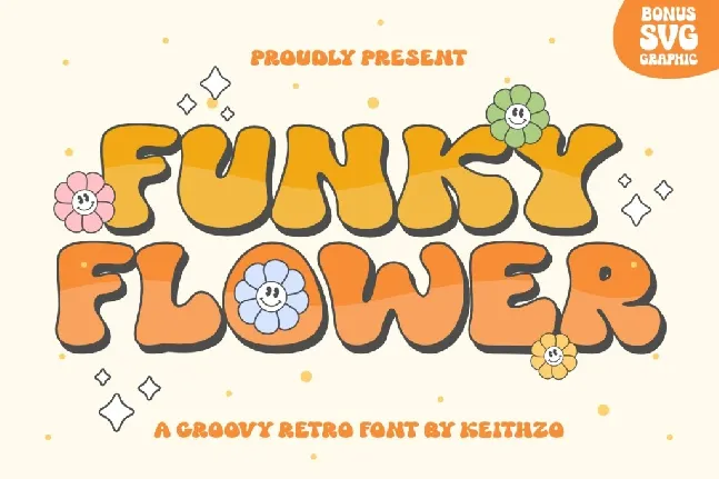 Funky Flower font