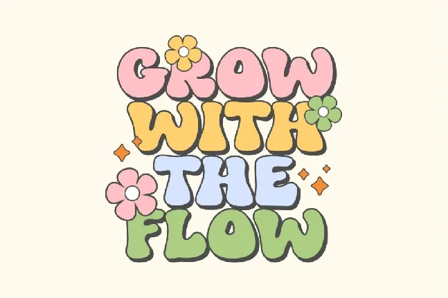 Funky Flower font