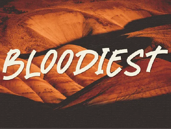 Bloodiest font