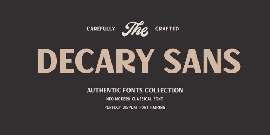 Decary Sans Family font