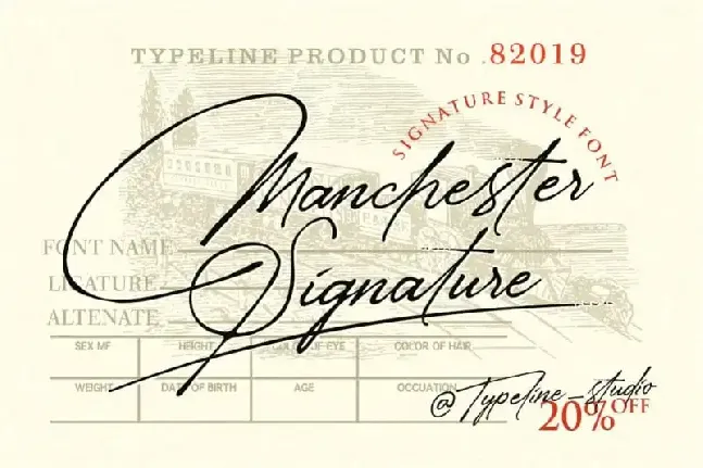 Manchester Signature font