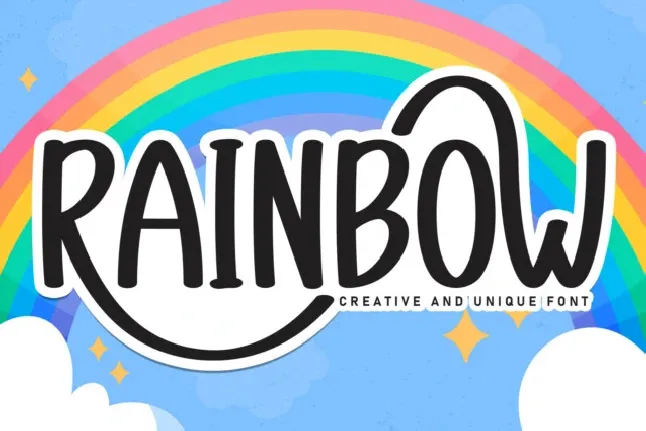 Rainbow Display font