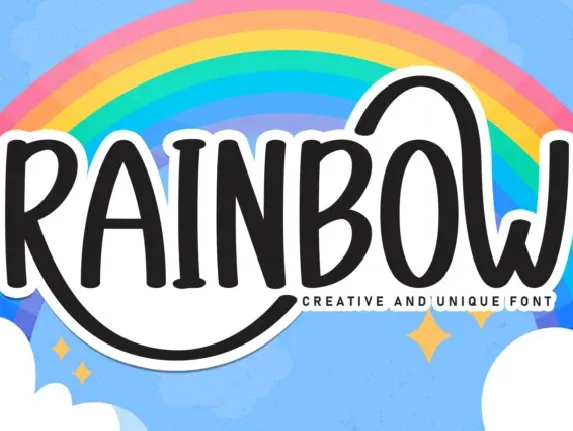 Rainbow Display font