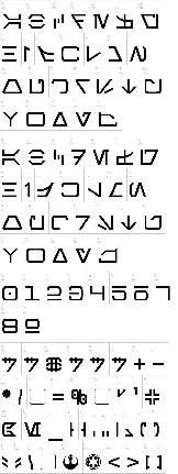 Aurebesh font