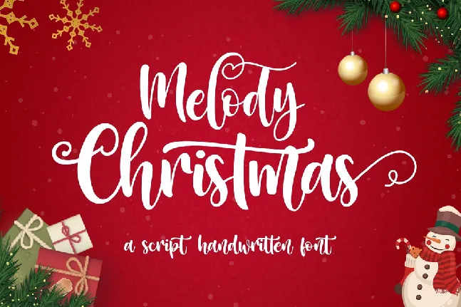 MelodyChristmas font