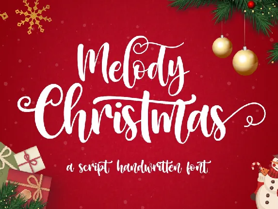 MelodyChristmas font