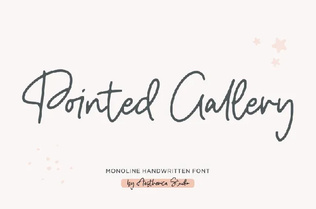 Pointed Gallery font