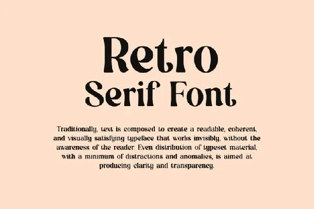 Retroactive font