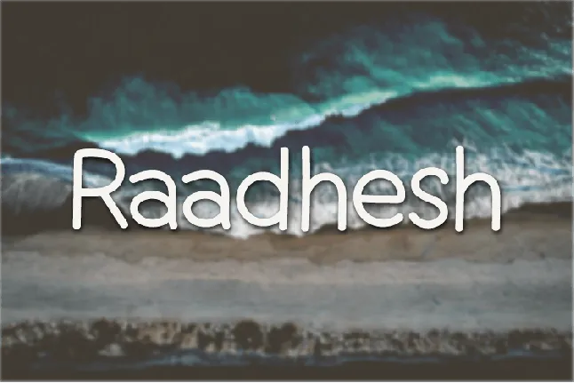 Raadhesh font