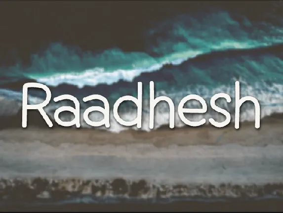 Raadhesh font