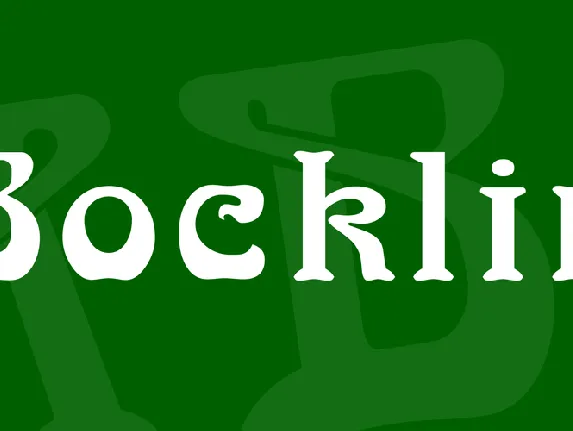 Bocklin font