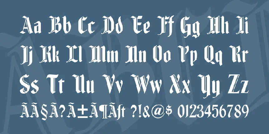 Fenwick Woodtype font