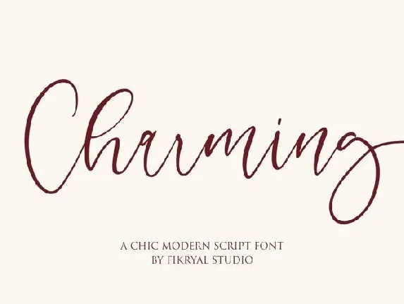 Charming Calligraphy font