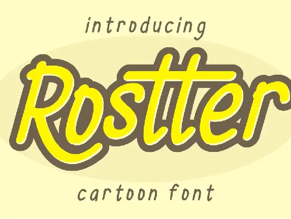 Rostter Display font