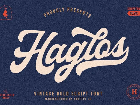 Haglos Bold Script font