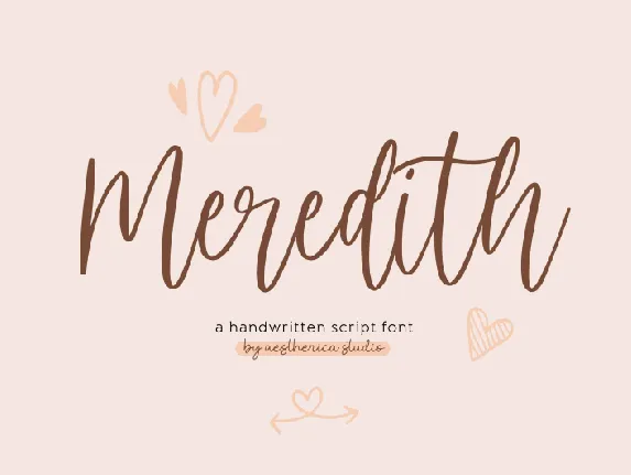 Meredith font