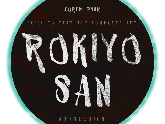 VTKS ROKIYOSAN font