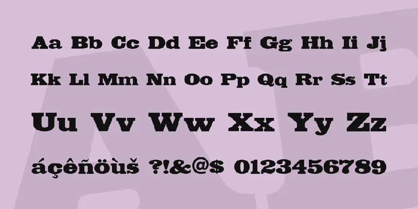 Fette Egyptienne font